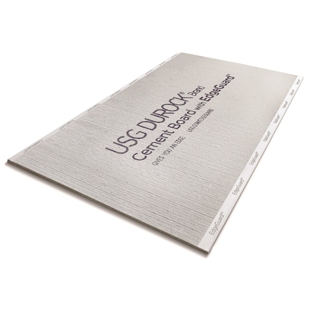 Usg Durock 3 ft. W X 5 ft. L X 5/8 in. Cement Board with EdgeGuard 172957 040 5